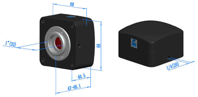 Caméra biologique de microscope de bâti du microscope C de caméra CCD d'USB 3,0