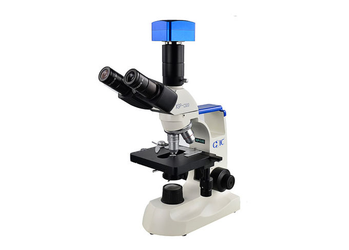 Microscope blanc de laboratoire médical, Nosepiece de trous du microscope 4 de laboratoire de la Science