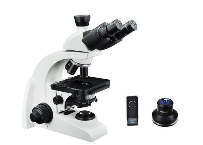 Blanc de microscope d'équipement de laboratoire du microscope 40X de champ foncé de Trinocular