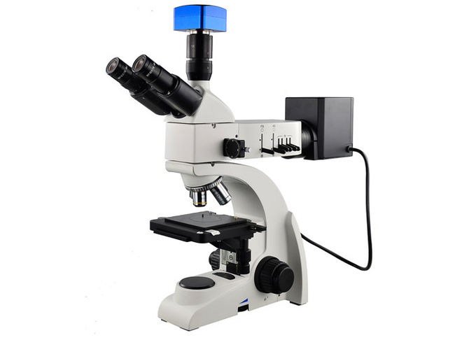 microscope optique de Trinocular du microscope 5X métallurgique avec l'appareil photo numérique